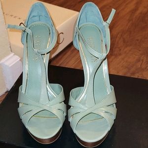 Womens Ralph Lauren Mint Green heels